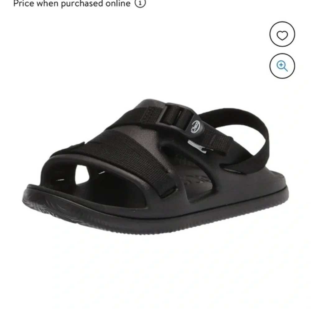 Chaco CHILLOS Sport Sandal, Black, 5 US Unisex Kids Perfect for summer.
